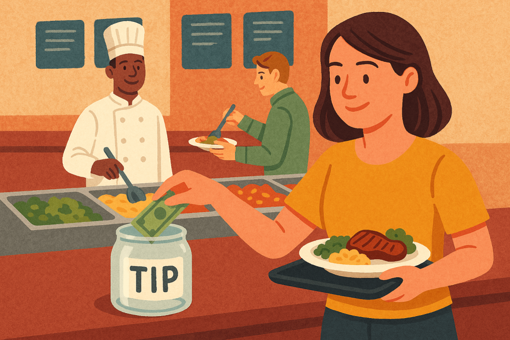 How Much to Tip at a Buffet or Self-Service Restaurant