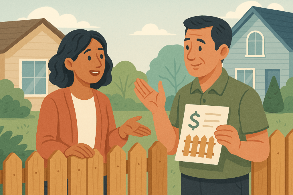 How to Share the Cost of a Fence with a Neighbor