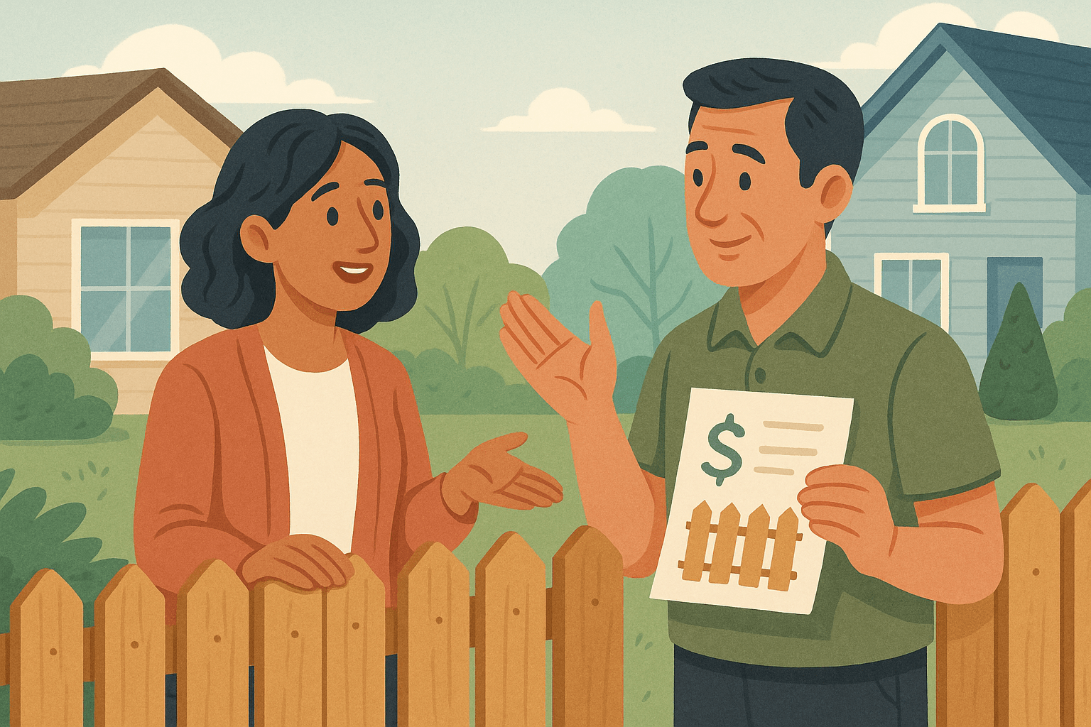 How to Share the Cost of a Fence with a Neighbor