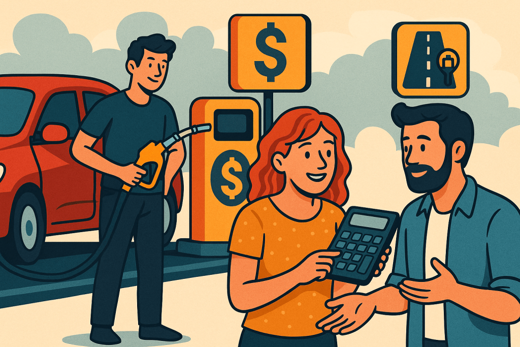 How to Split Gas and Toll Costs on a Road Trip