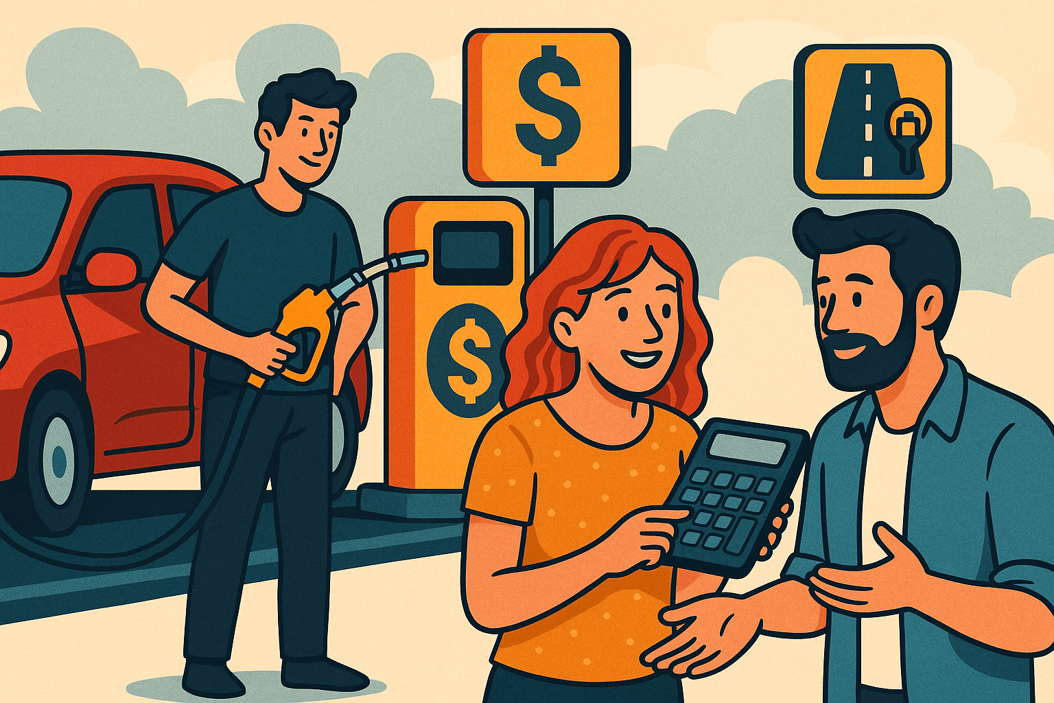 How to Split Gas and Toll Costs on a Road Trip