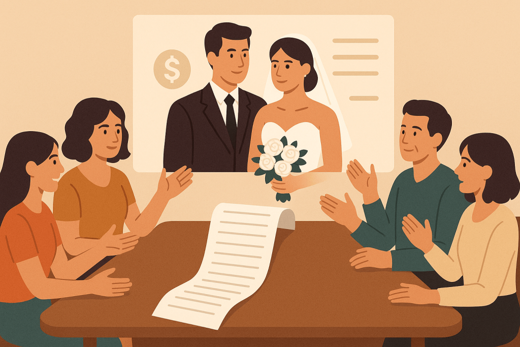 How to Split Wedding Expenses Between Families