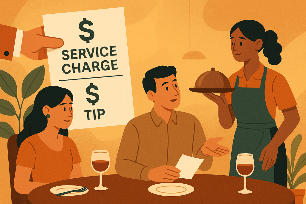 Is Service Charge the Same as a Tip?