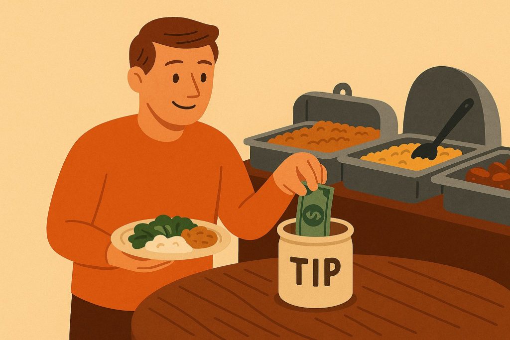 How Much to Tip at a Buffet or Self-Service Restaurant
