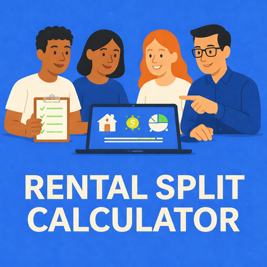 Split Pay Rent Rental Split Calculator - Calculate Fair Rent Between Roommates