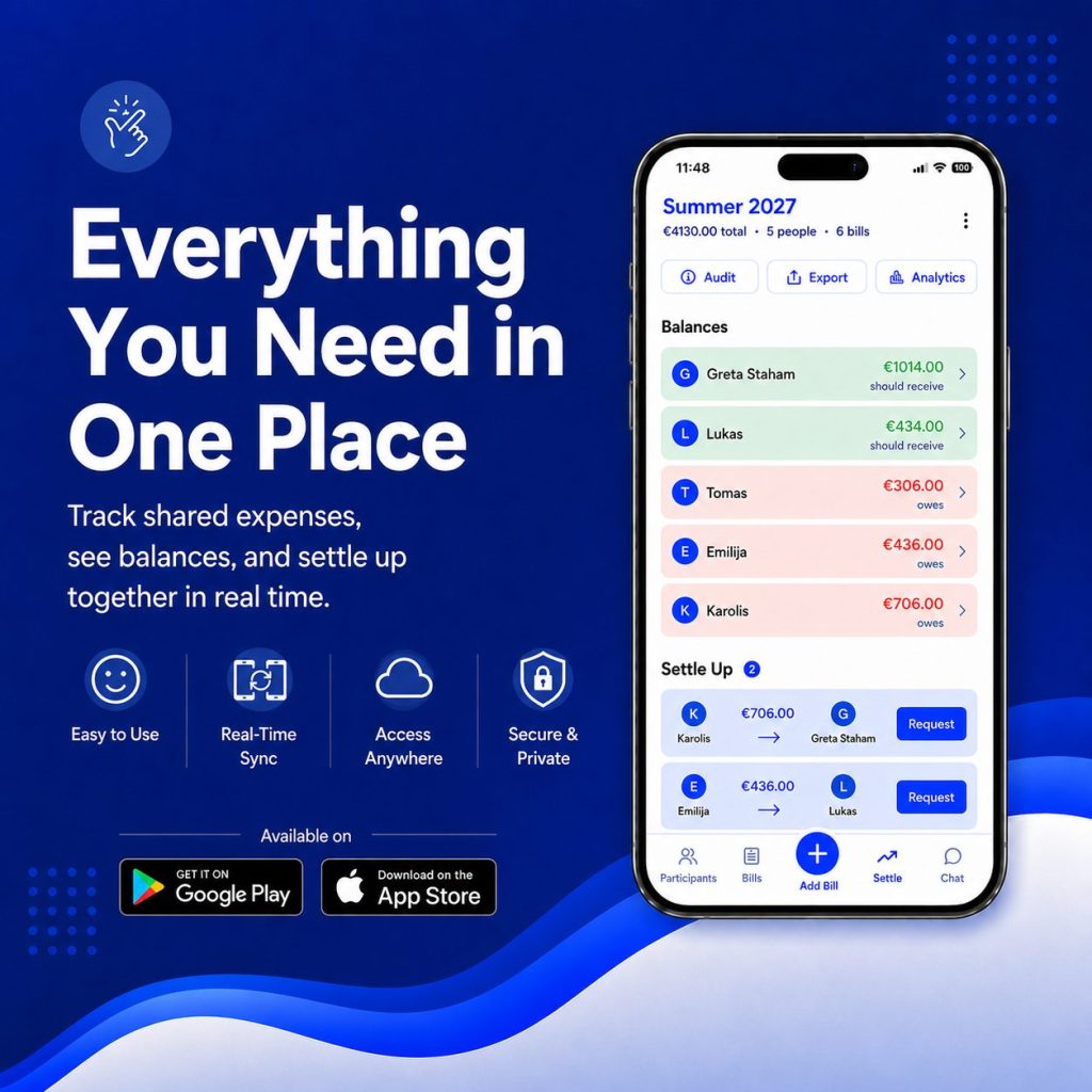 Track & Divide Group Expenses
